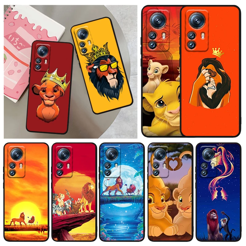 

Disney Anime The Lion King Phone Case For Xiaomi Mi 13 12T 12S 12X 12 11 11T 11i 10T 10 9 Pro Lite Ultra 5G Funda Black Cover