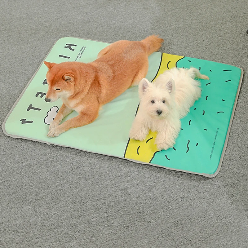 

Dog Floor Mats Cat Sleep Bed Cushions Cotton Non-Slip All Seasons Rabbit Cage Accessories Puppy Pug French bBulldog Pet Supplies