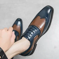 luxury brogue carved oxfords men shoes size 48 italian leather shoes elegant retro wedding shoes top quality male social shoes