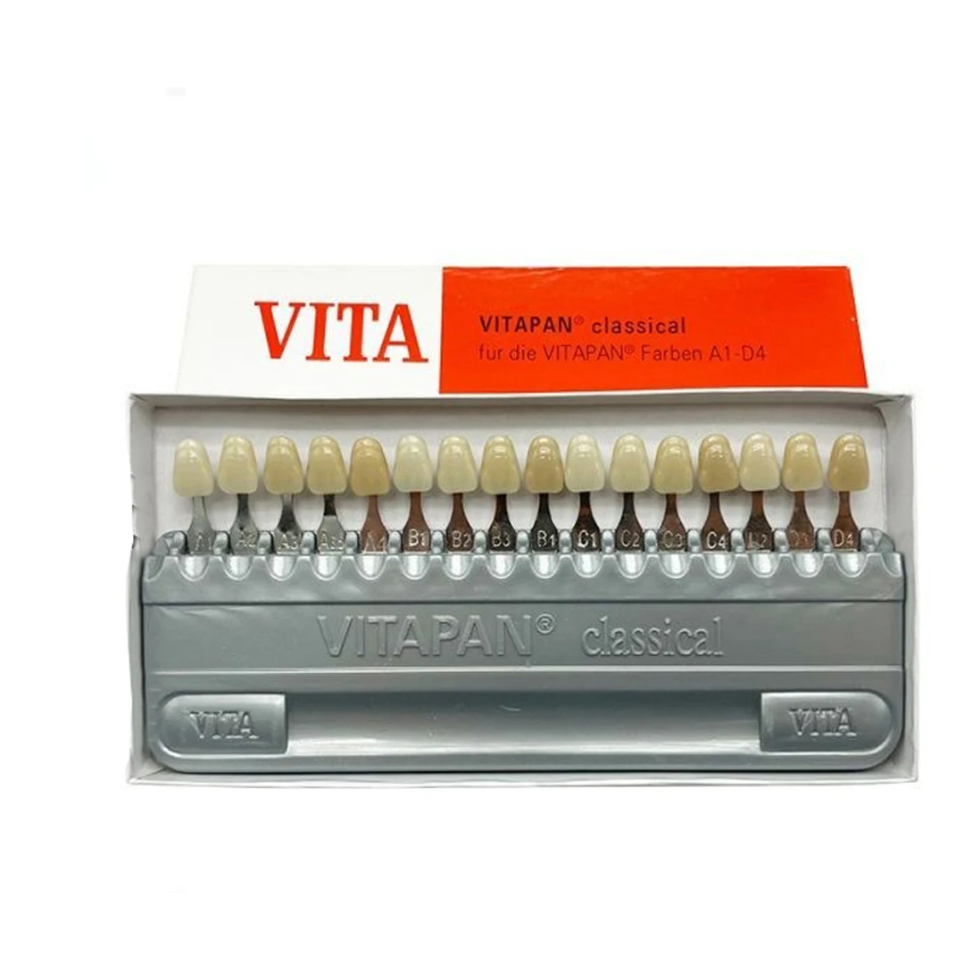 High Quality Dental Equipment Teeth Whiting Porcelain VITA Pan Classical 16 Colors Guide Vita Tooth Model Colorimetric Plate