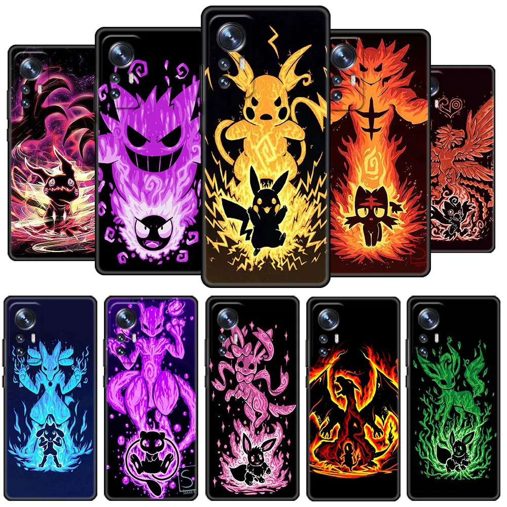 Case For Xiaomi Mi Poco X3 NFC M4 F3 C40 11 11T 10T Pro 12 9T 9 10 Lite Silicone Back Phone Cover Pokemon Pikachu Cool