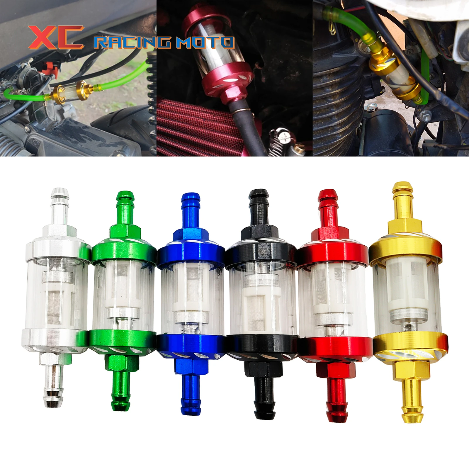 7 мм мотоциклетный топливный бензиновый масляный Фильтр сменный фильтр для