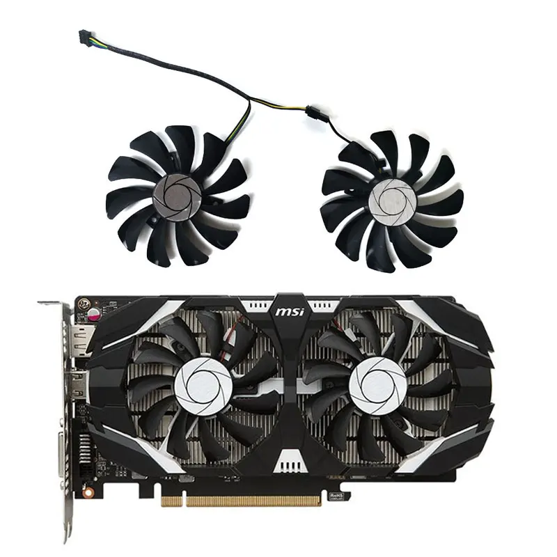 

MSI 85MM 4PIN HA9010H12F-Z GTX 1060 GPU fan for MSI GTX 1060OC 6G GTX 960 P106-100 P106 GTX960 graphics card cooling fan