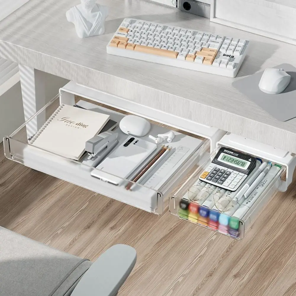 Подвесной столик выдвижной ящик для хранения невидимый под столом