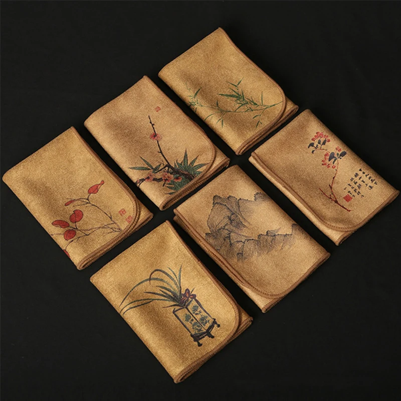 

Окрашенное чайное полотенце, впитывающая тряпка, утолщенная ткань для мытья стола, хлопчатобумажная Бытовая ткань для мытья кухни, полотен...