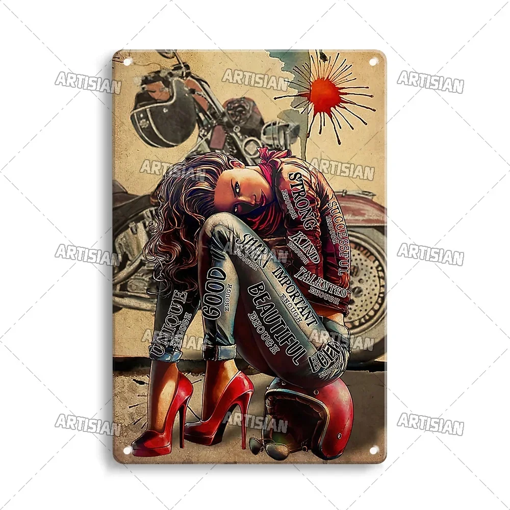 

Жестяной постер для езды на мотоцикле Artisian, металлическая пластина для мотоцикла, Настенный декор для гаража, бара, паба, клуба, отеля, кафе, кухни