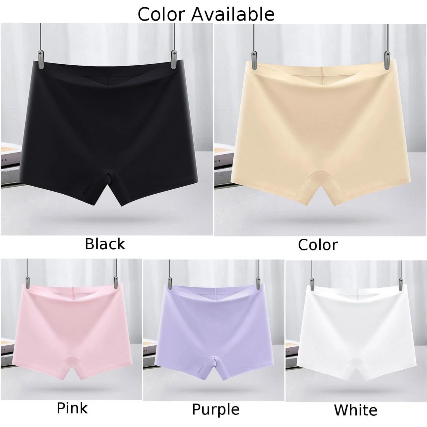 Seamless Soft Boxers Women Ice Silk Ultra-thin Underwear Lingerie Knicker Panties Short Under Skirt Cozy Boyshort Women Panties