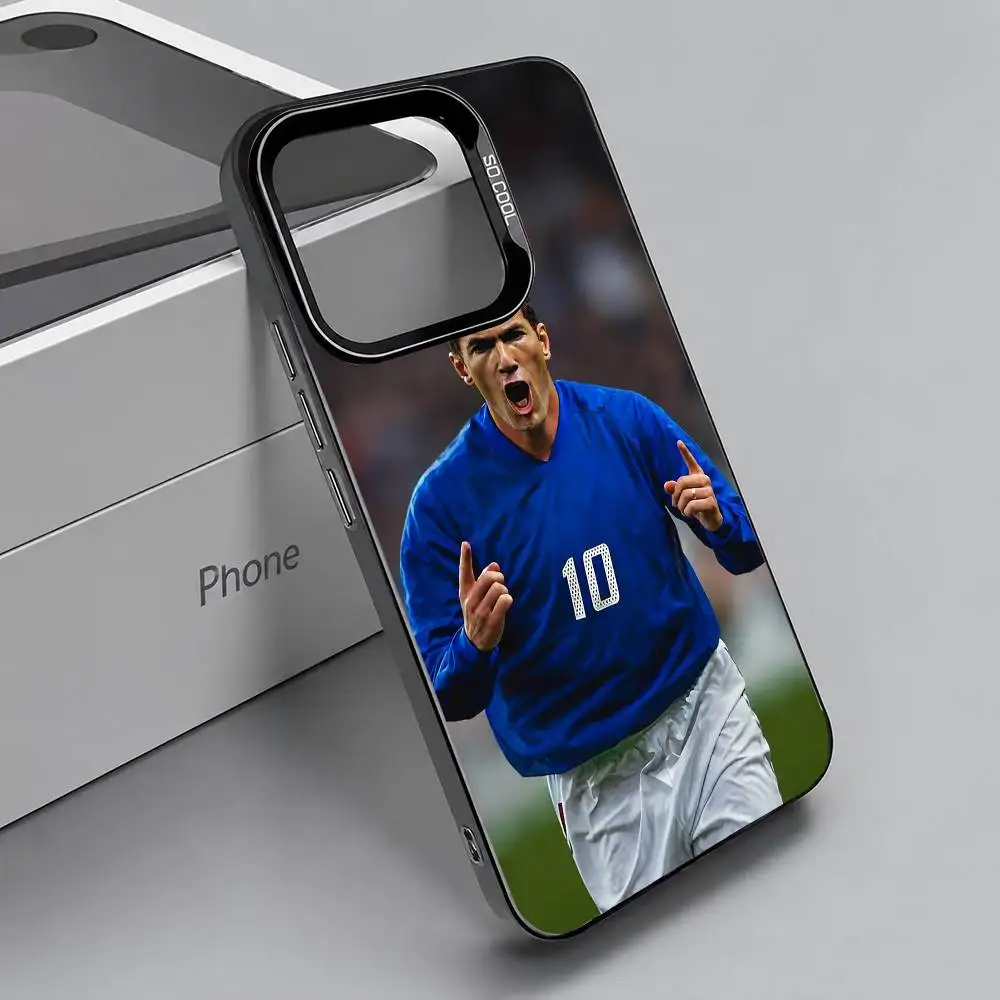 Фото Чехол для телефона Football Star Z-Zinedines Z-Zidane для iPhone 17, 16, 15, 14, 13, 12 Plus Pro Max XS, глянцевый черный, внутренняя крышка №4