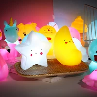 cartoon night lights led cute decoration lamps moon bear star anime girl kids children gifts for bedroom room lights neon sign