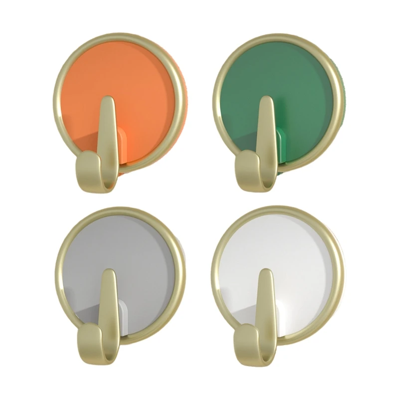 

New 1 Pcs Wall Hooks Self Adhesive Hooks for Hanging Towel Robe Coat Round Hooks
