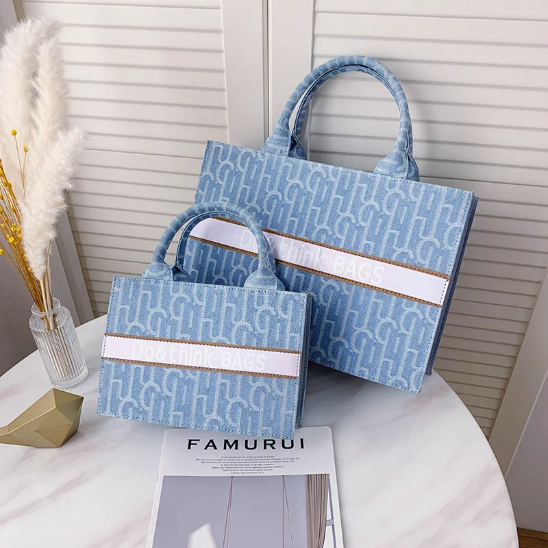 

Сумка-шоппер женская с надписью, Роскошный дизайнерский саквояж, Повседневная вместительная холщовая сумочка-тоут для девушек и женщин, 2021