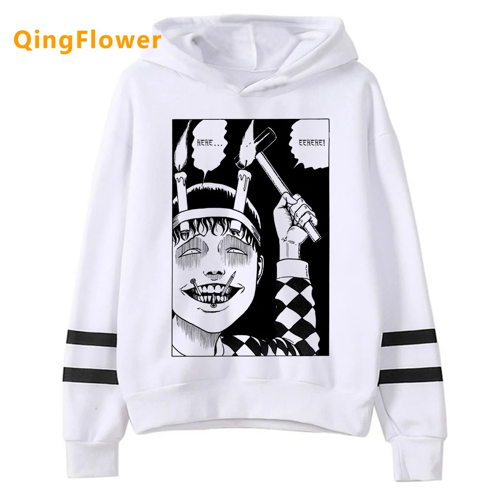 

Junji Ito hoodies women Ulzzang 2022 printed grunge female pullover hoody graphic hip hop