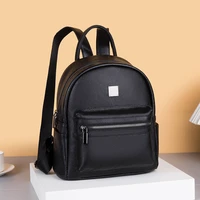 korean trend backpack designer handbags womens genuine leather casual vintage shopper fashion travel bags for girl back pack