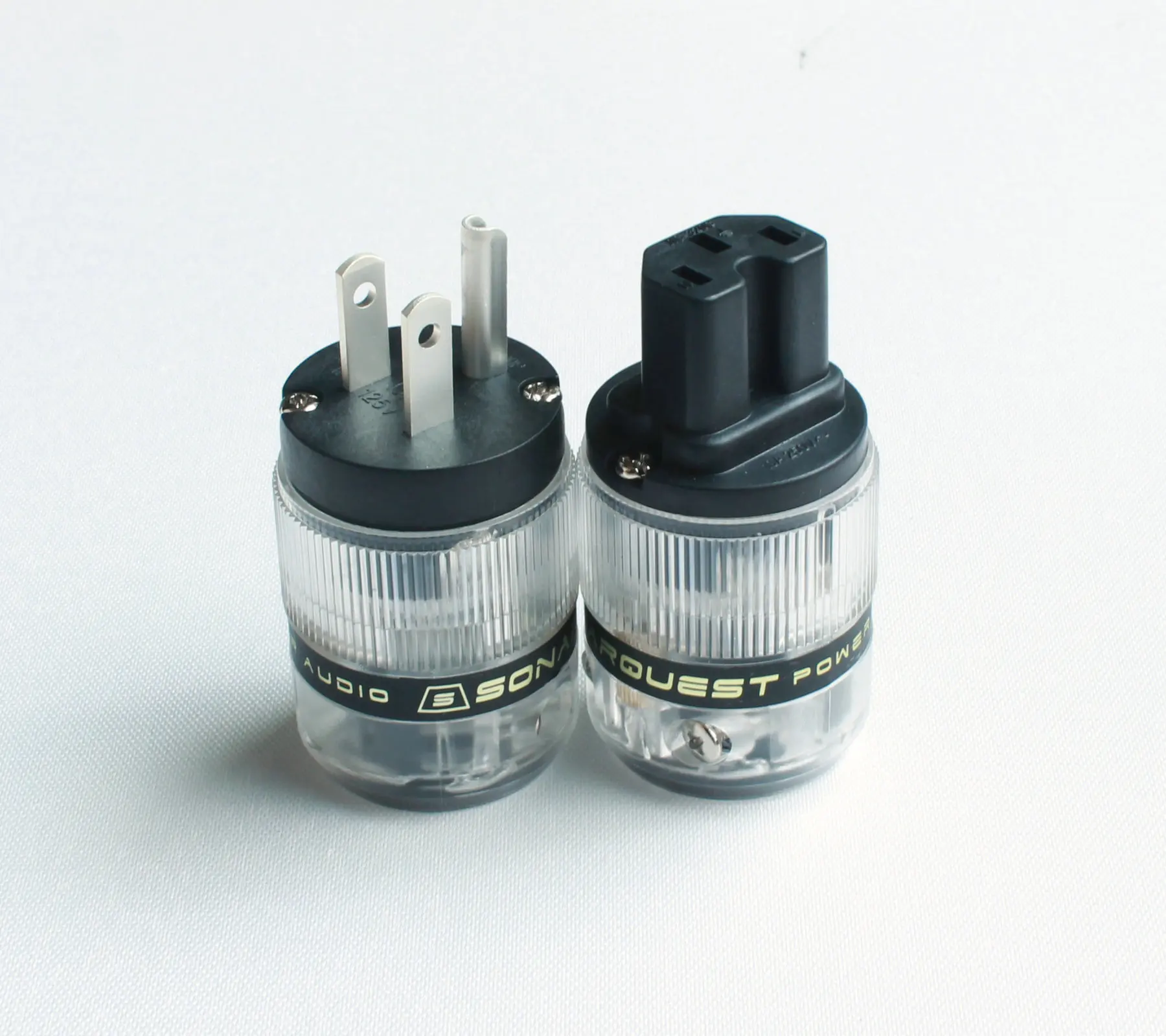 Штепсельная Вилка SONARQUEST ST-GP(T)+ ST-GC(T) позолоченная Hi-Fi вилка стандарта США