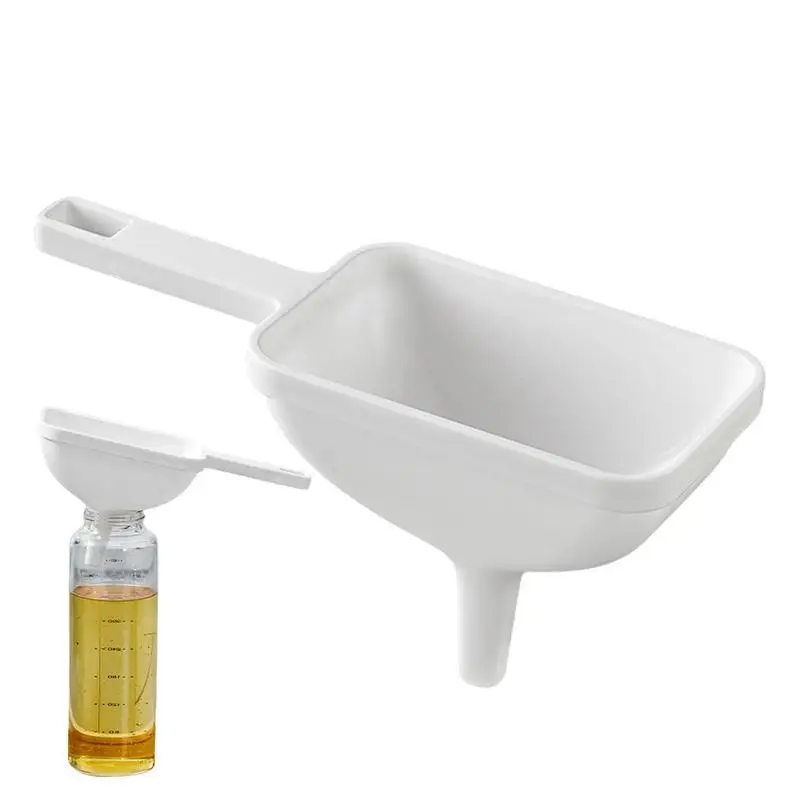 

Oil Funnel For Kitchen Use Kitchen Gadgets Accessories Rectangular Filters For Water Bottle Liquid Transfer Food Grade