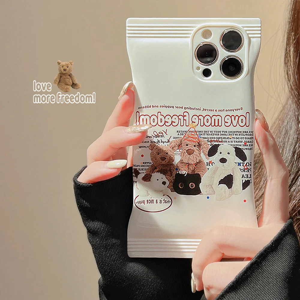 

Cute cartoon iphone14 iPhone case 13pro max retro 12 pinch bag 11 for 14plus protective case