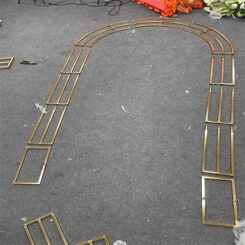 Позолоченная свадебная АРКА украшение сцены дуговой экран зона приветствия