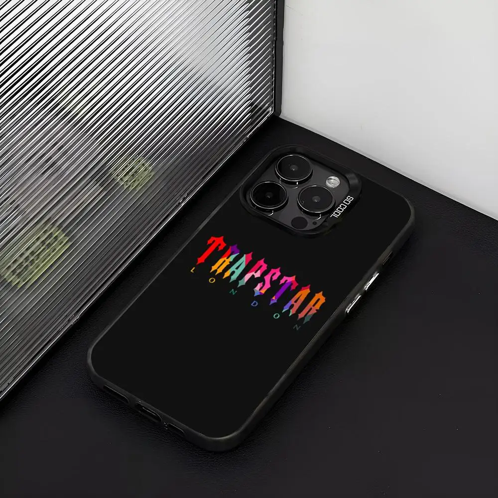 Чехол для телефона Trapstars матовый серебристый цвет iPhone 15 14 16 13 12 11 Pro Max Plus XS X