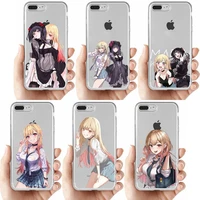 my dress up darling kitagawa marin phone case for iphone 11 12 13 mini pro xs max 8 7 6 6s plus x 5s se 2020 xr clear case