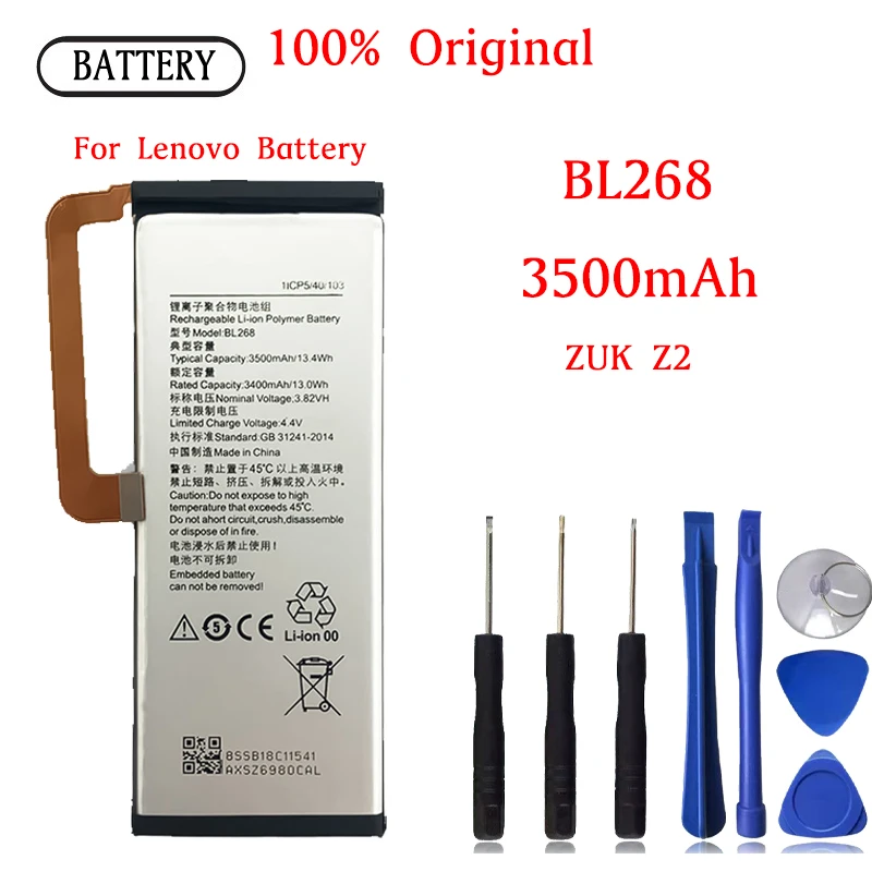 BL268 Battery For Lenovo Lenovo ZUK Z2 ZUKZ2 Z2131 Repair Part Original Capacity Mobile Phone Batteries Bateria