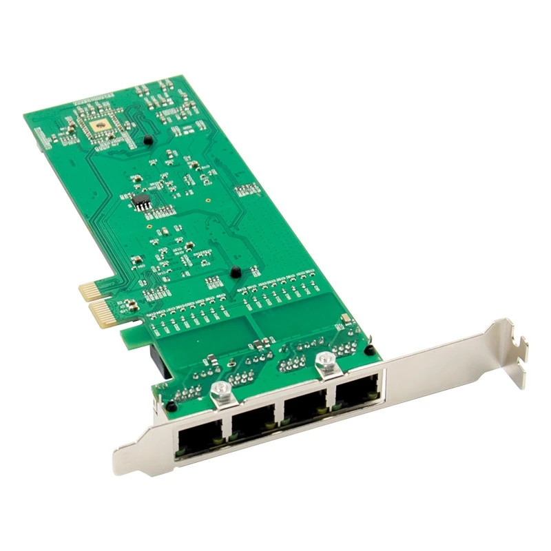 Четырехпортовый сервер PCI-E RJ45 1X Pcie X1 82576 Чип 10/100/1000 Мбит/с Lan 4-портовый серверный