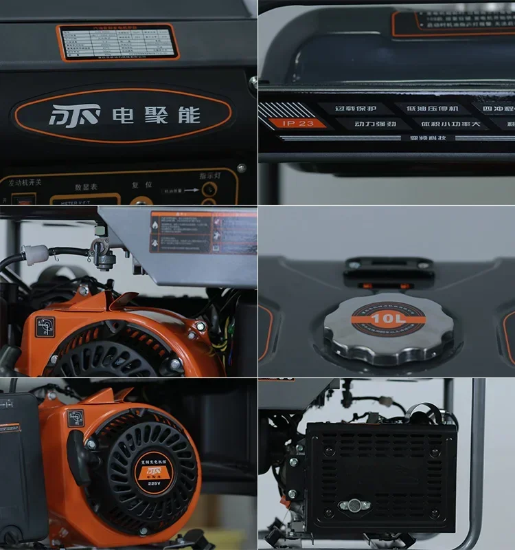 YI przenośny generator benzynowy 5 230 В переменного тока jednofazowy elektryczny system rozruchu odrzutowego бесшумный