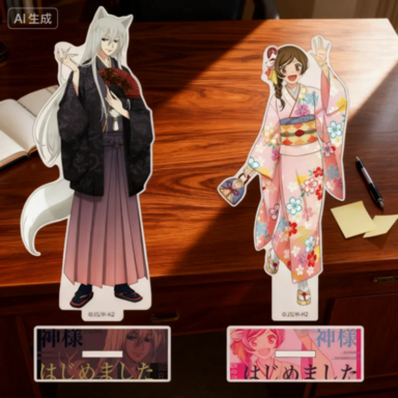 Фото Аниме Kamisama Love Animation Совмещенные продукты Мультяшная история пары Акриловая подставка Модель Анимация Периферийные украшения для стола №1