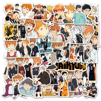 103050102pcs anime haikyuu volleyball sports cool stickers for laptop bicycle guitar skateboard waterproof sticker decals