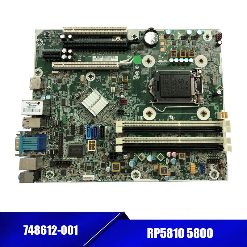 

Высококачественная десктопная материнская плата для HP 748612-001 748493-001 748612-301 RP5810 5800 тест предварительной отправки