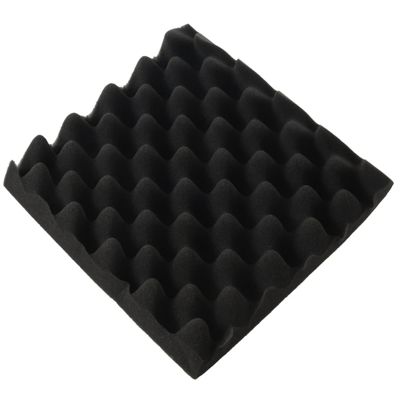 

JFBL Hot 10Pcs 25X25X5CM Sound Insulation Foam Egg Crate Studio Acoustic Foam Sound Insulation Treatment Egg Profile Wedge