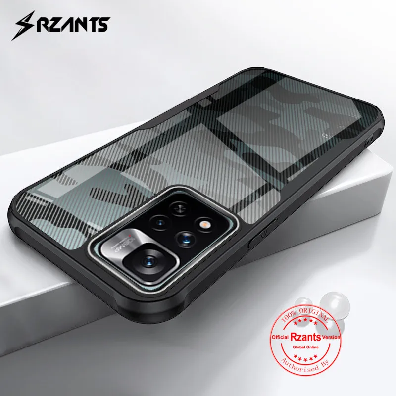 

Rzants Half Clear Case for Xiaomi Poco M4 Pro 5G Redmi Note 11T Camouflage Hard Cover [New Beetle] Bumper Silicone Phone Casing