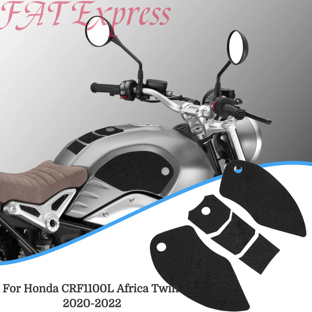 

Motorcycle Tank Pad Protector For Honda CRF1100L Africa Twin 2020 2021 2022 Sticker Decal Gas Fuel Knee Grip Traction Side