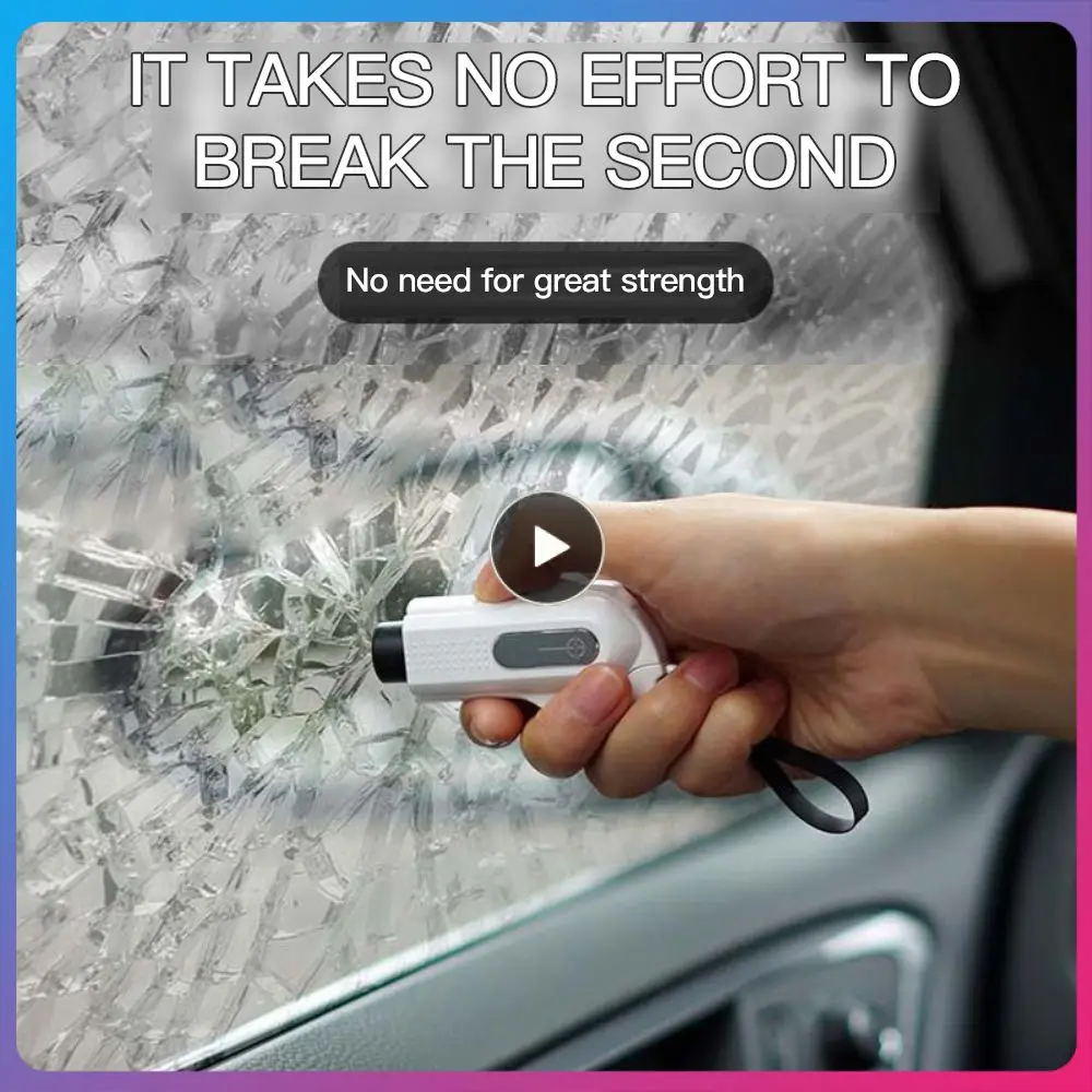 

Car Window Breaker Mini True Tungsten Steel Head Seat Belt Cutter Portable Car Safety Hammer Metal Do Not Hurt Hands