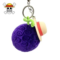 anime one piece gk demon devil fruit luffy hat rubber fruit plush keychain pendant toy