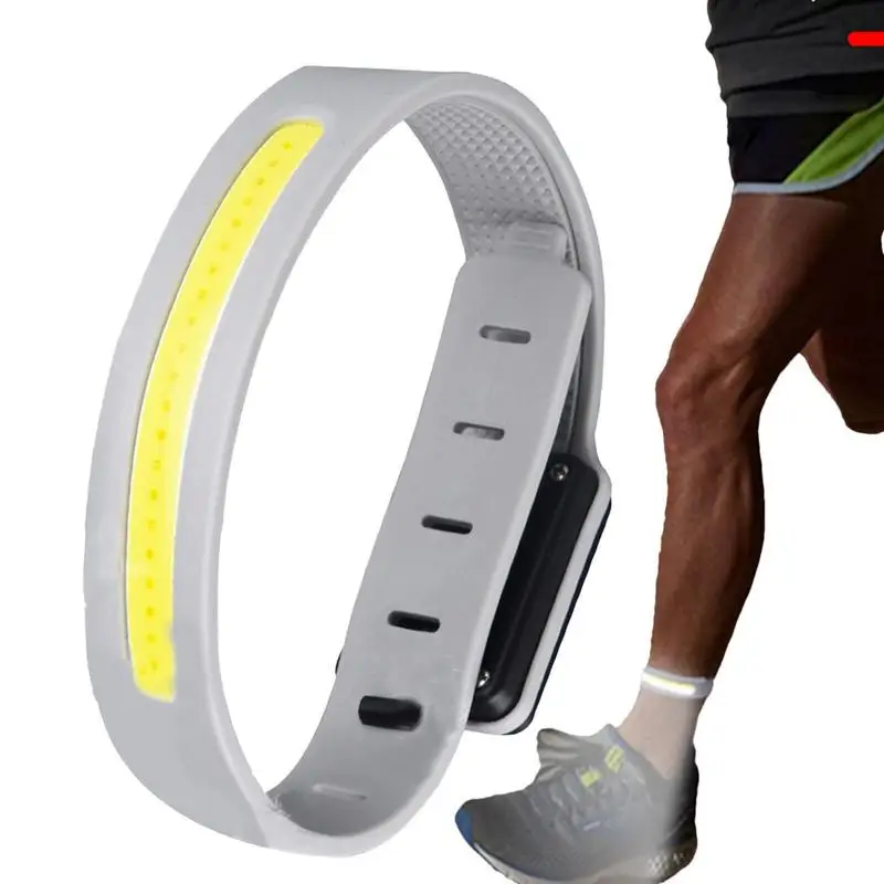 

LED Bracelet Light Up Slap Bracelets Sports Wristband Adjustable Buckle Design 350mAh Battery Single Key Switch For Wristband