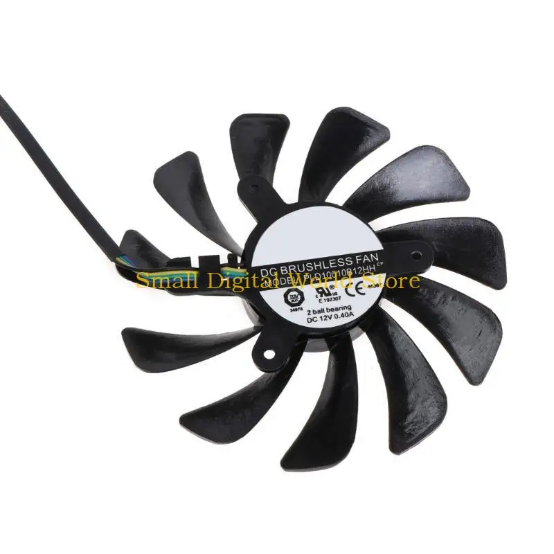 Фото 77UB 95 мм XY-D10015SH 4-контактный вентилятор для видеокарты для кулера MSI GeForce 2060 ITX №3