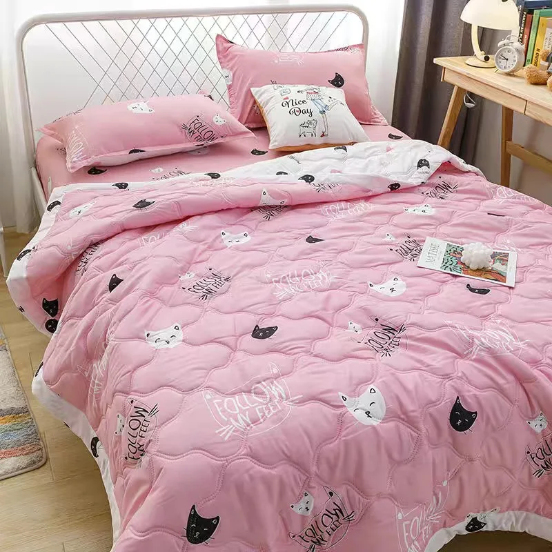 Одеяло летнее мытое одеяло Кондиционер мягкое тонкое для кровати новорожденных