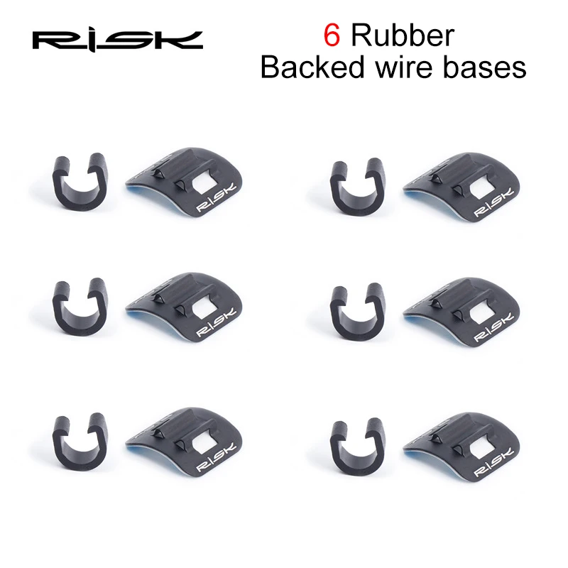 

6PCS Bike Oil Tube Fixed Clamp Adapter Stick-on Cable Guide Bicycle Shift Brake Housing Line Tubing Buckle Tube Clip Bike Parts