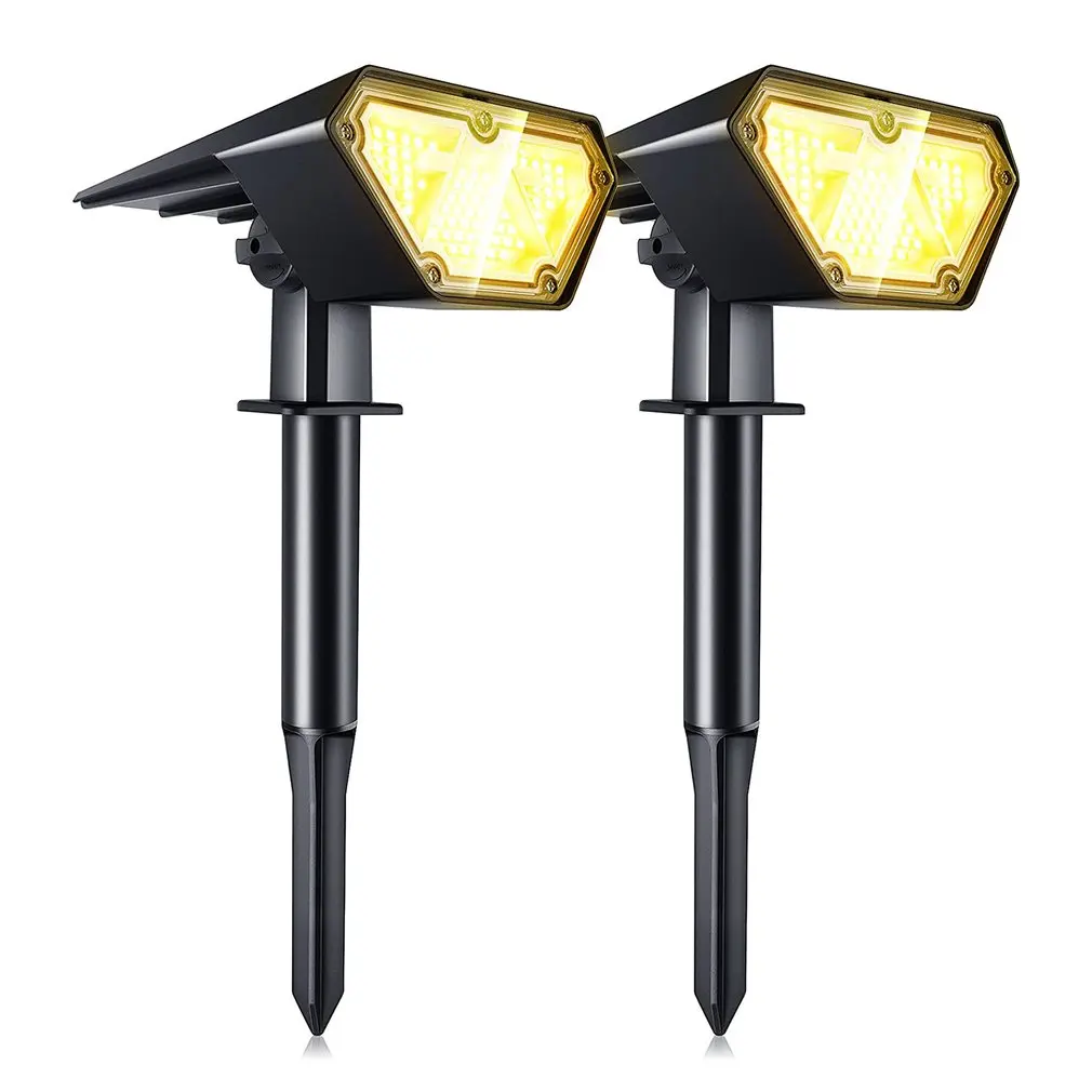 

2 Pcs Solar Lawn Lights 48 LED Automatic Sensor Solar Lawn Lamp BSV-SL470 Decorative Light Garden Pond Lighting