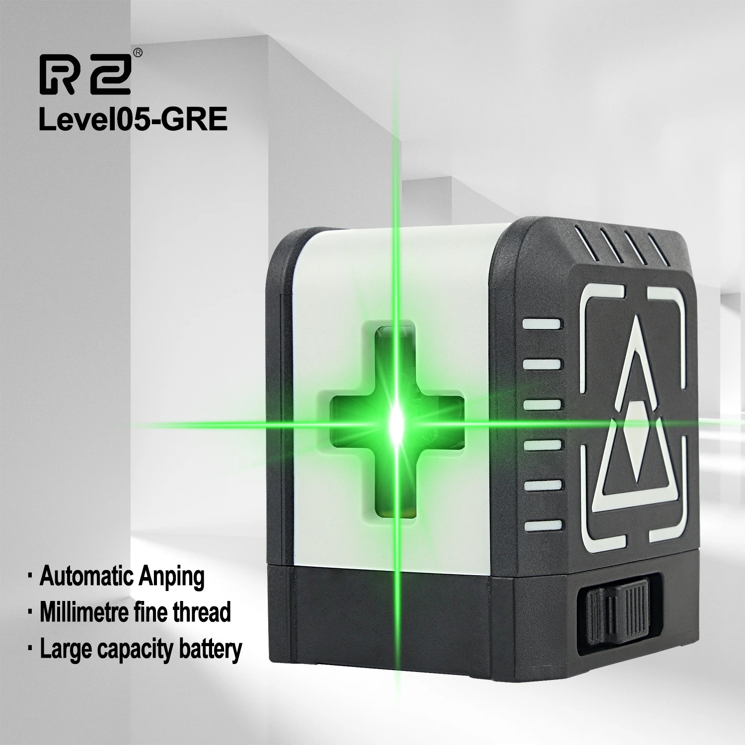 

LEERCHUANG Laser Level 2 Lines Green beam laser level Self-Leveling Laser alignment device Laser pointer Laser leveling device
