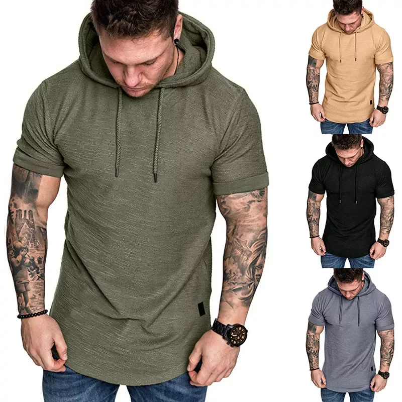 

Shirt Men T Shirt Tshirt Streetwear Stranger Things Fashion Short Sle Summer Casual Patchwork Slim Short Sleeve Hooded