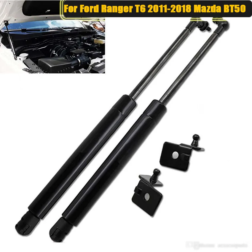 

Передний капот двигателя для Ford Ranger T6 2011-2018 Mazda BT50, газовая опора, подъемник, пружинный амортизатор, стержень, кронштейн, автомобильные аксессуары