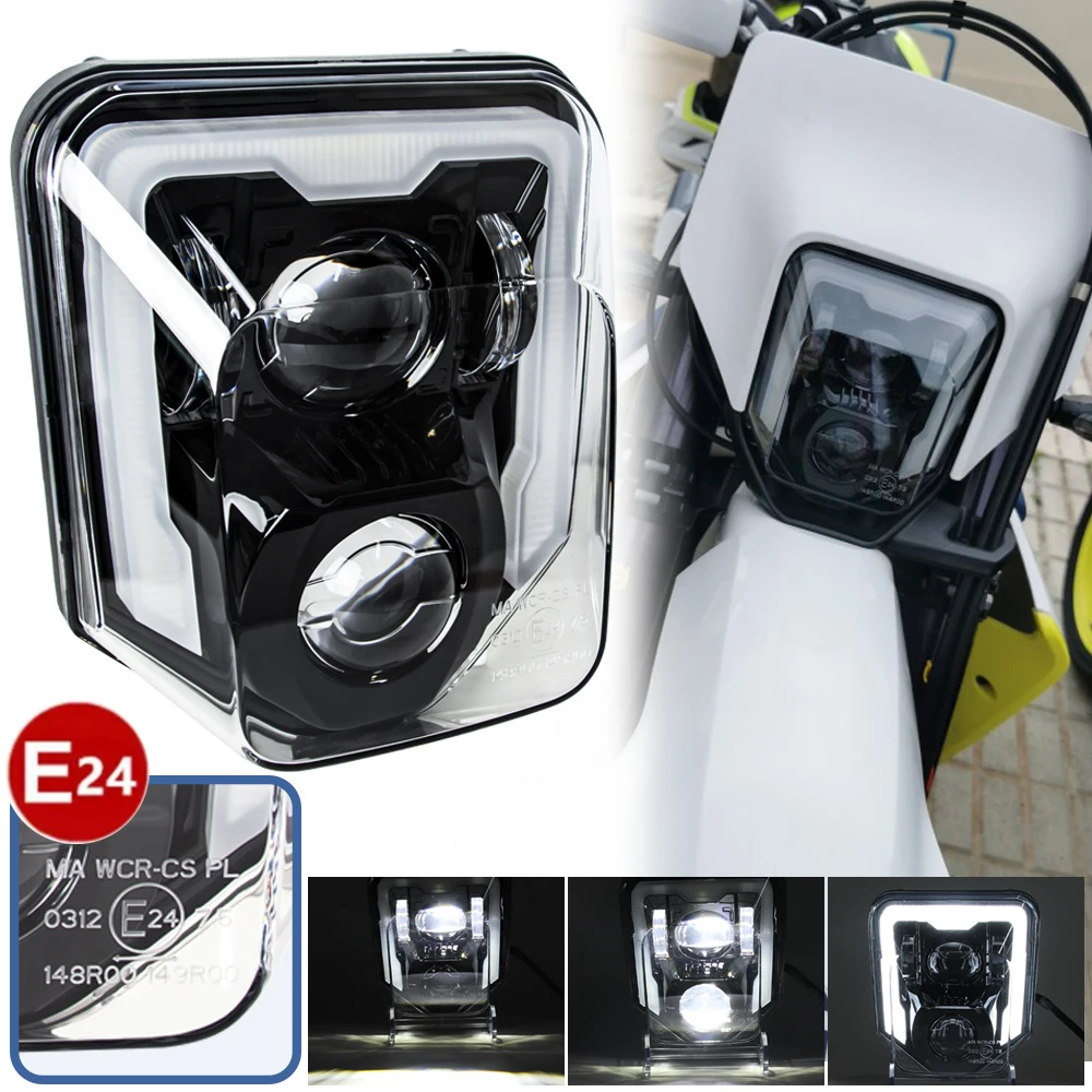 

Motocross E24 Motorcycle Lights DRL Enduro Moto Headlights for Husqvarna TE FE TC FC 125 250 300 350 450 501 701 250i 300i