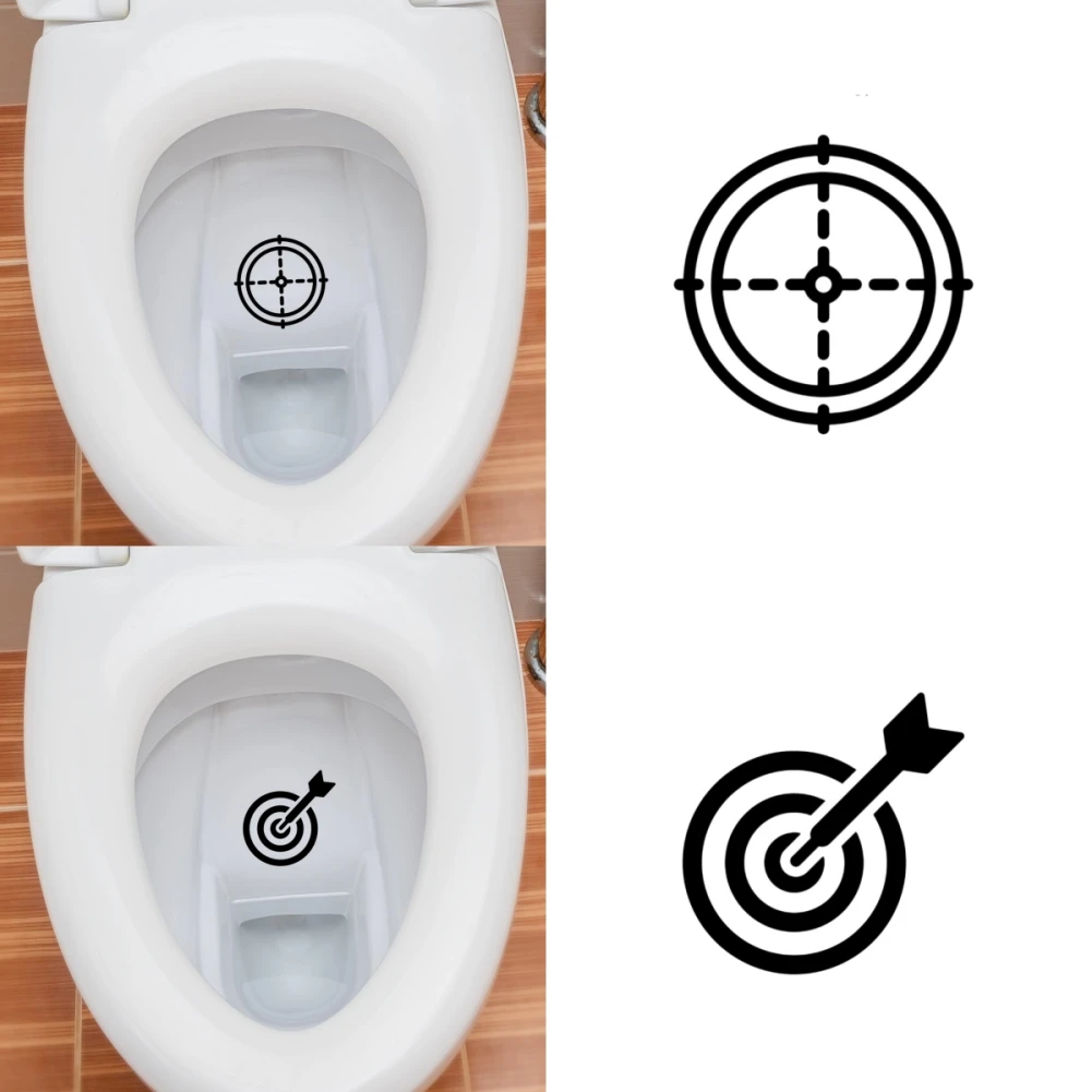 

1PC Creative Hit the target toilet stickers home decoration wall decals mural art poster PVC diy sticker on the wall