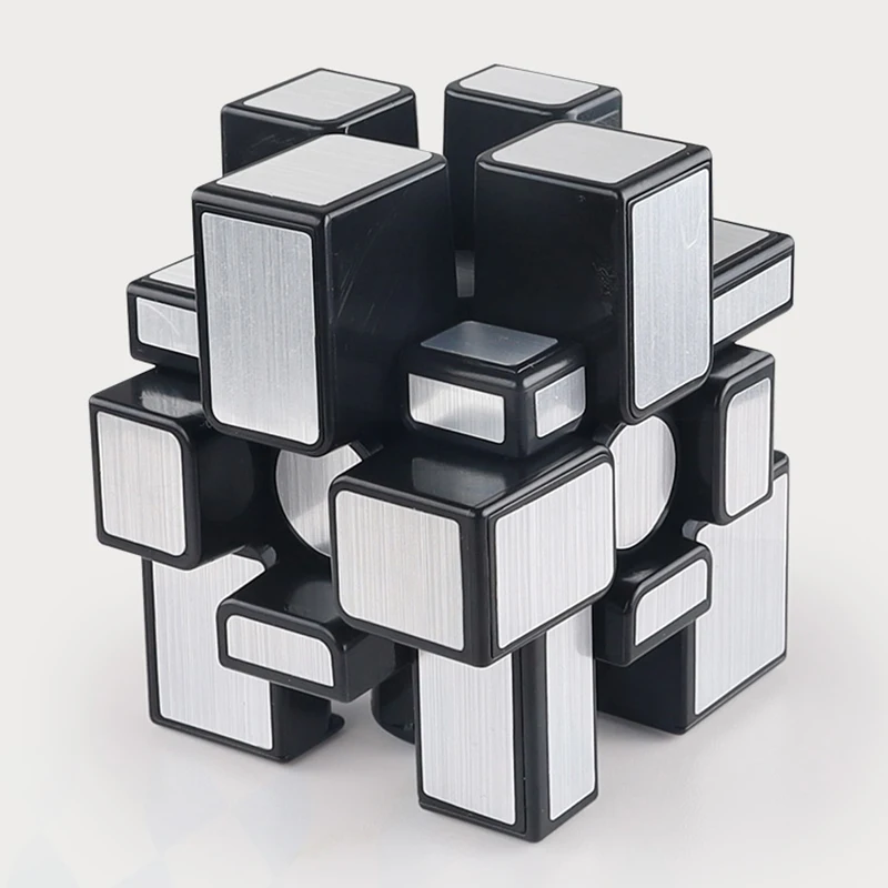 Зеркальный Волшебный Куб 3x3 Золотой Серебряный Профессиональная Скоростная