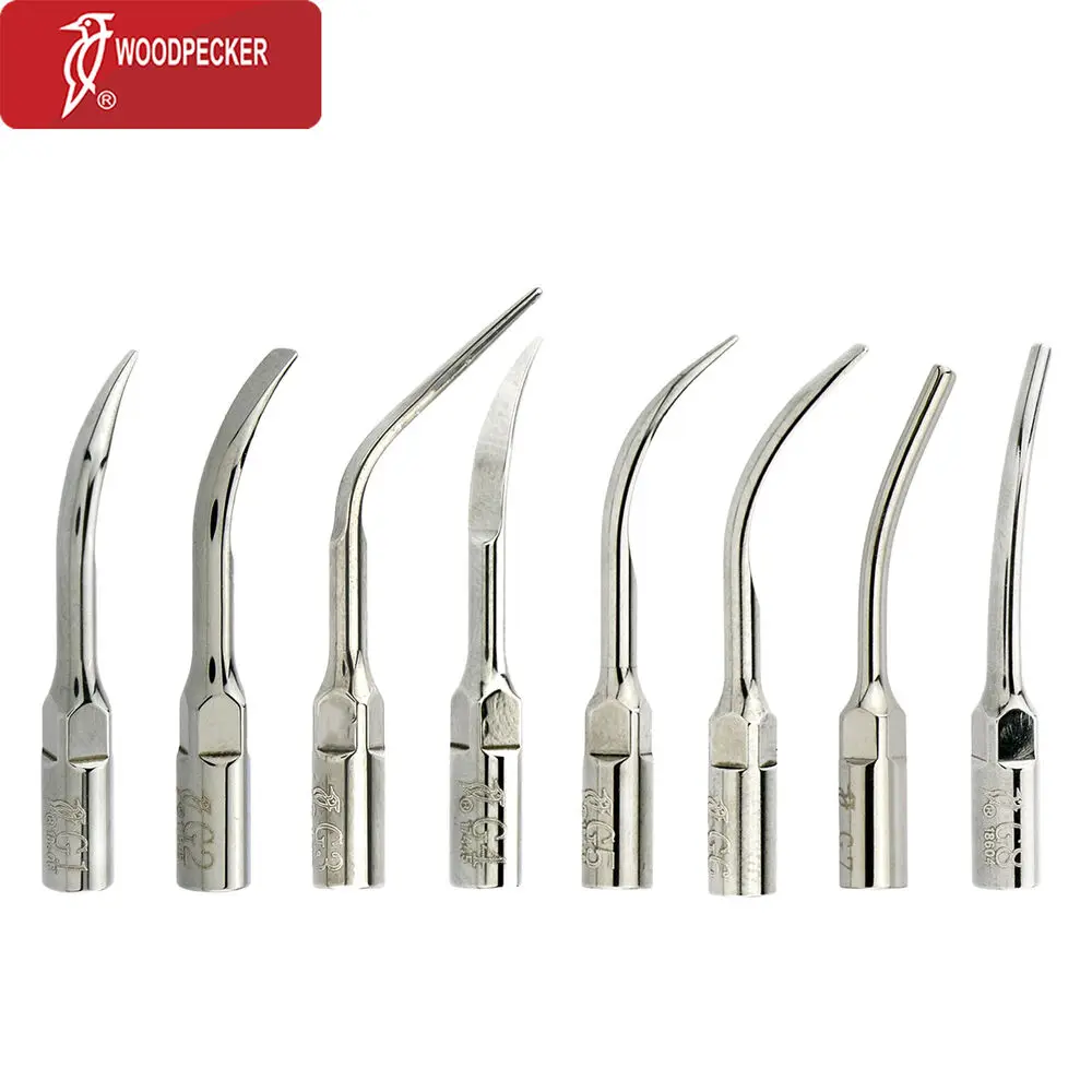 5Pcs Woodpecker Dental Ultrasonic Scaling Tips fit EMS Scaler G1 G2 G3G4G5G6G7G8 toothpick dental odontología tooth orthodontic