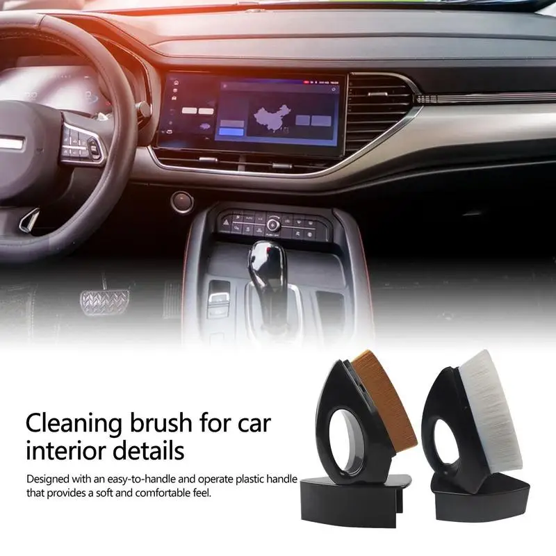 

Car Interior Cleaning Brush Soft Hair Dust Sweeping Brush For Car High Quality Air Vent Dashboard Cleaning Tool Car Supplies