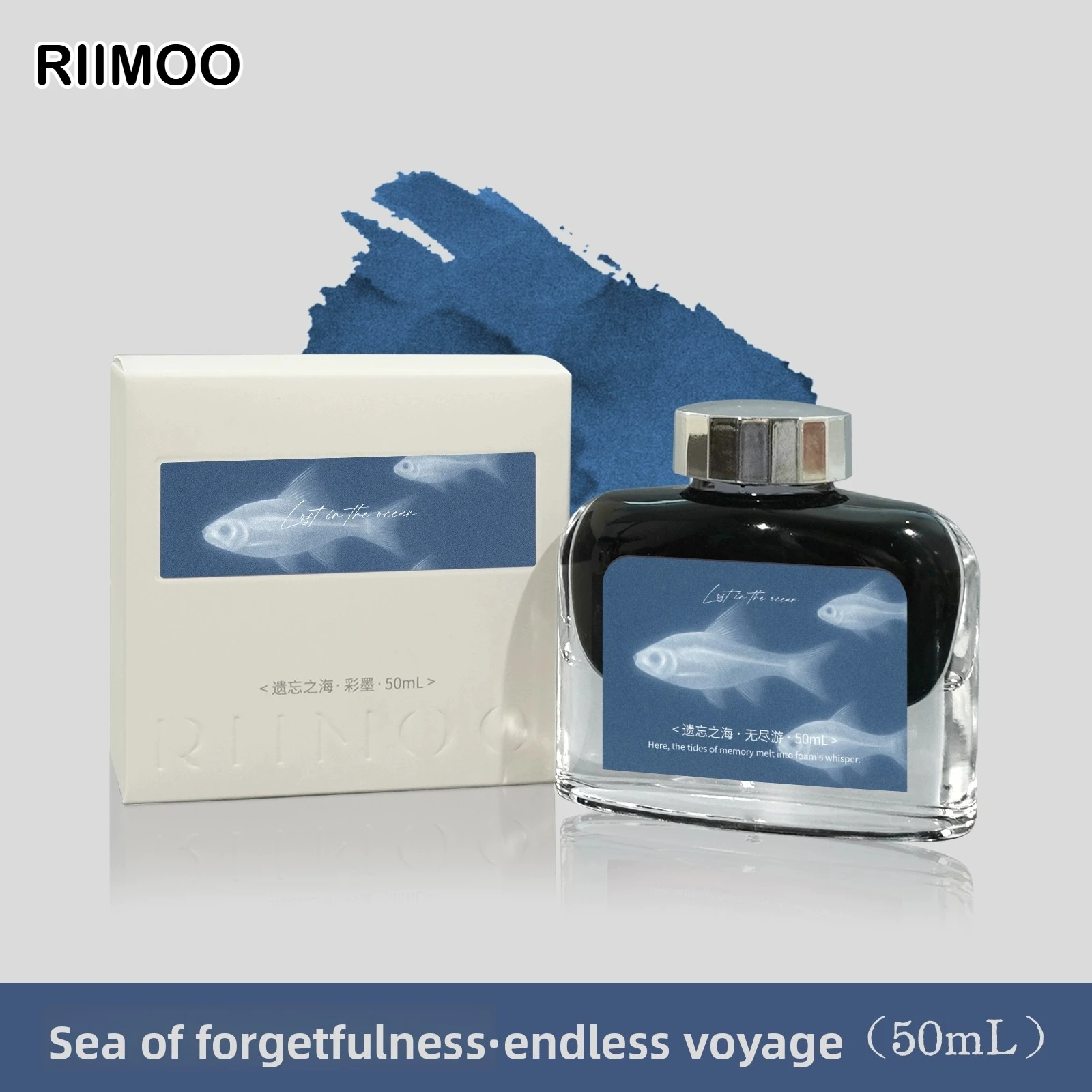 Фото RIIMOO M10 Серия «Забытое море» Цветная перьевая ручка с некарбоновыми чернилами для плавного письма, школьные принадлежности, канцелярия для MAJOHN JINHAO №1