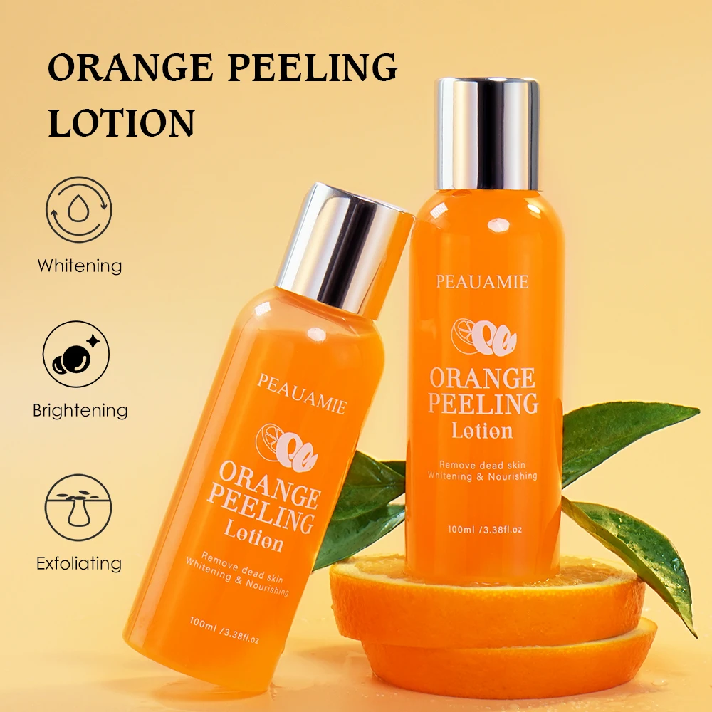100ml Orange Yellow Peeling Lotion Oil Whitening Brighten Da