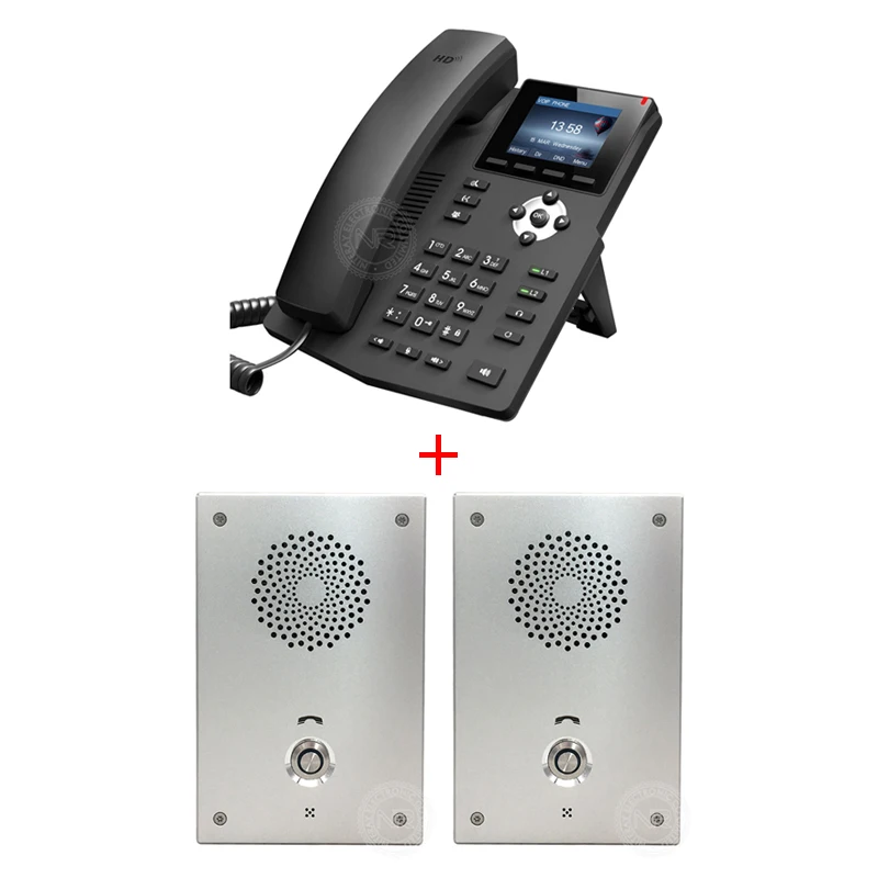 IP-телефон X3SP + Q504 SIP аудиодомофон дверной звонок для небольших и больших офисных